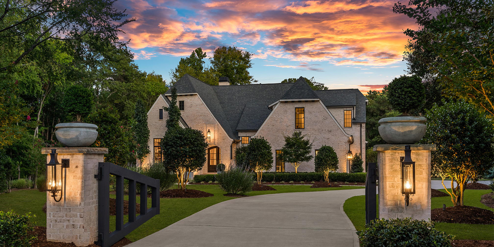 Exterior of a Gated House in Waxhaw NC | McGowan Homes